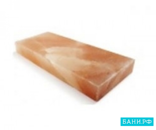 Плитка из розовой гималайской соли 200х100х25 шлифованная